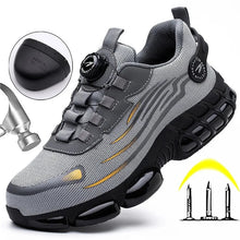 Load image into Gallery viewer, New Indestructible Rotating Button Work Sneakers Safety Shoes