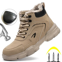 Load image into Gallery viewer, New Work Safety Boots Anti-smash Anti-puncture Steel Toe