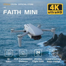 Load image into Gallery viewer, Faith MINI Drone 4K Professional Camera 26 Mins Flight Time 3km Video Transmission