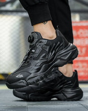 Load image into Gallery viewer, New Safety Work Shoes Black Style Rotary Button