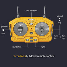 Load image into Gallery viewer, RC Excavator Truck Crawler Truck Bulldozer Dump Truck Toys