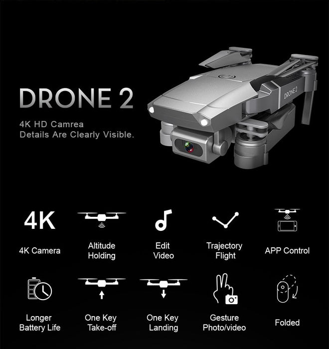 Foldable 4K Wide Angle Drone 2