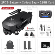 Load image into Gallery viewer, SG906 Pro Pro2 Drone Quadcopter with HD Camera 4K GPS 5G WIFI