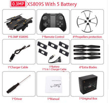 Load image into Gallery viewer, SHARKS BATTLES Foldable Selfie Drone with Wide Angle 2MP HD Camera