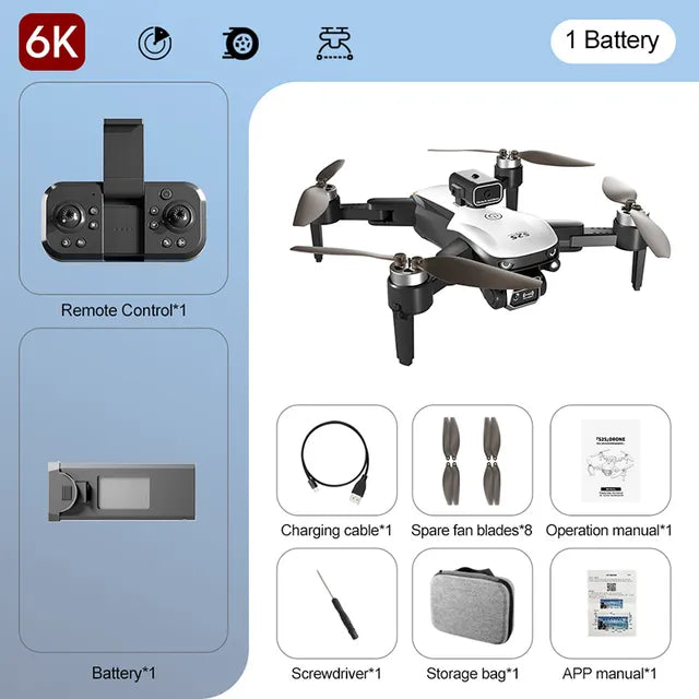 New S2S Drone 8K HD Dual Camera