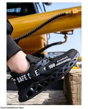 Load image into Gallery viewer, Breathable Lightweight Safety Work Sneakers Steel Toe Shoes
