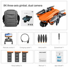 Load image into Gallery viewer, Drone 8k Profesional GPS 3 km Quadcopter With Dual Camera
