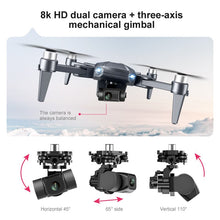 Load image into Gallery viewer, Drone 8k Profesional GPS 3 km Quadcopter With Dual Camera
