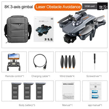 Load image into Gallery viewer, Drone 8k Profesional GPS 3 km Quadcopter With Dual Camera
