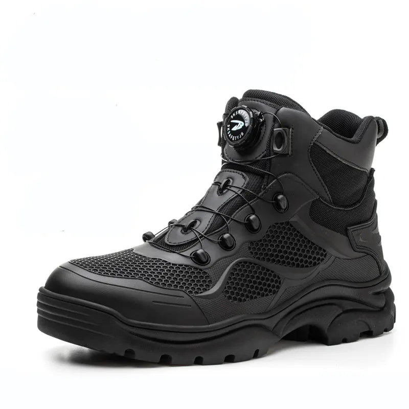 Top Grade Rotary Buckle Work Safety Boots Indestructible