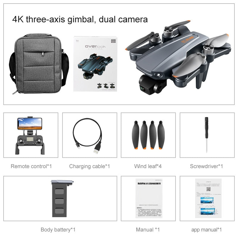 Drone 8k Profesional GPS 3 km Quadcopter With Dual Camera