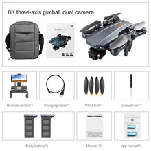 Load image into Gallery viewer, Drone 8k Profesional GPS 3 km Quadcopter With Dual Camera
