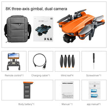 Load image into Gallery viewer, Drone 8k Profesional GPS 3 km Quadcopter With Dual Camera
