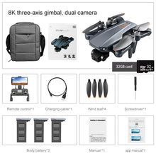 Load image into Gallery viewer, Drone 8k Profesional GPS 3 km Quadcopter With Dual Camera
