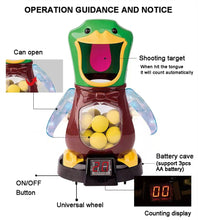 Load image into Gallery viewer, Hungry Shooting Duck Toy Air-powered Gun With Soft Bullet Ball
