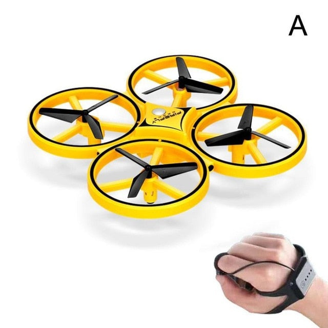 Hand Controlled Drone With Infrared Obstacle Avoidance
