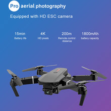 Load image into Gallery viewer, WIFI FPV Drone With Wide Angle HD 720P/1080P/4K Camera Foldable Altitude Hold Durable RC Quadcopter Aircraft Selfie Drone
